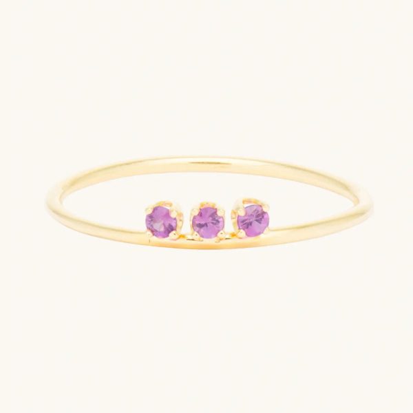 Floating Pink Sapphire Ring